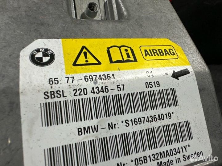 Блок управления AIR BAG Bmw 5 E60 N52B25A 2005