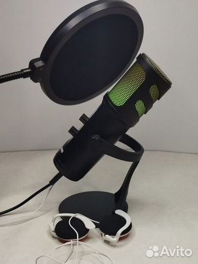 Микрофон для пк студийный конденсаторный, игровой
