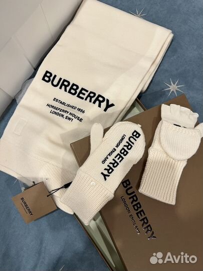 Шарф и Перчатки burberry оригинал