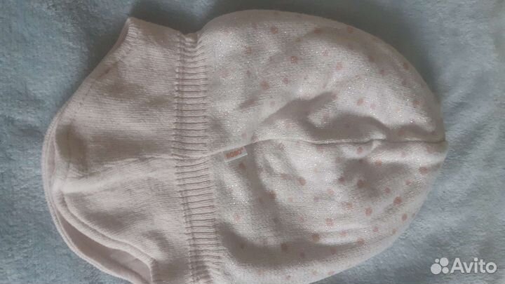 Шапка-шлем для девочки размер 48- 50