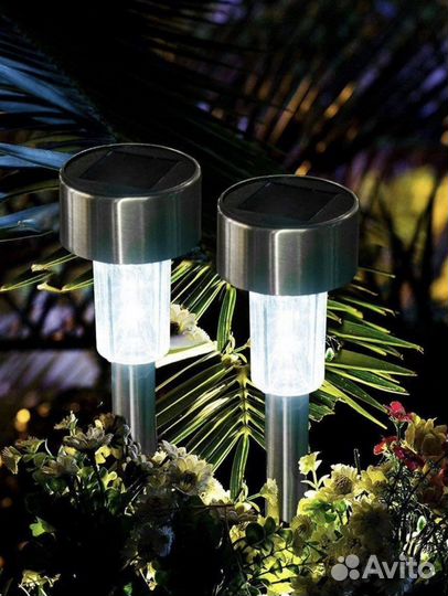 Садовые фонарики на солнечной батарее