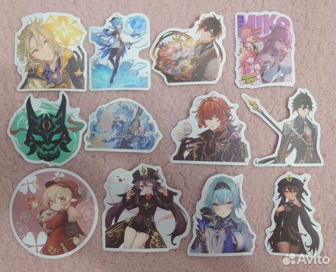 Наклейки стикеры Геншин Genshin impact