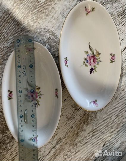 Блюдо овальное, фарфор, Чехия 60-е