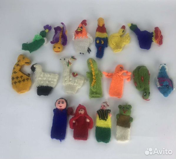 Пальчиковый театр вязаный из ниток