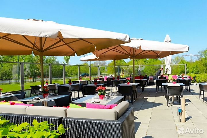 Зонт уличный для кафе в наличии 3х3 4х4 5х5 7х7 8х