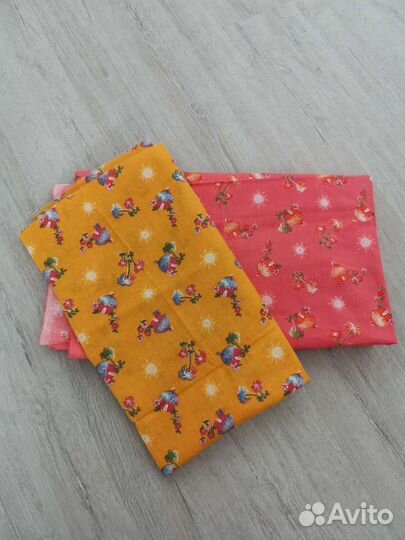 Ткани отрезы разные