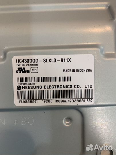 Разбор LG 43UM7300PLB