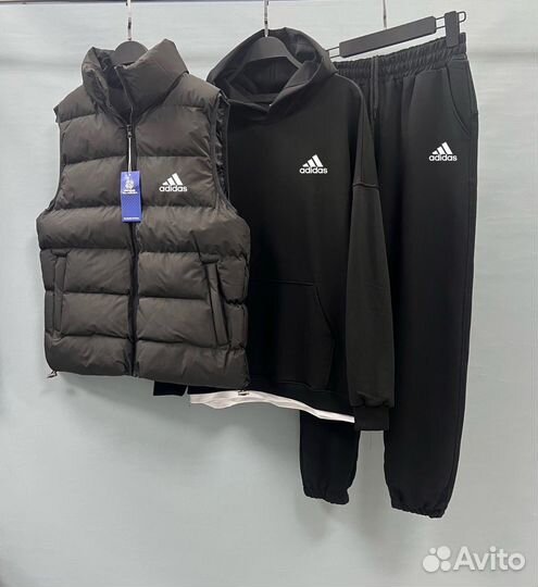 Спортивный костюм мужской тройка adidas