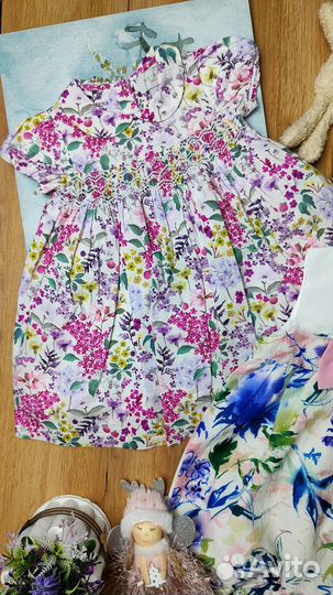 Ромпер и платье 74 Англия для девочки