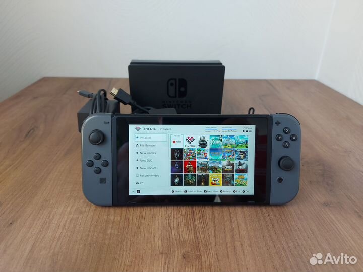 Прошитый Nintendo Switch 2rev. +Чехол 280Gb