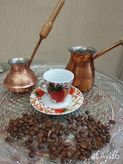 Турка для кофе медная