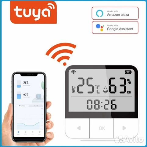 Умный WiFi термометр Tuya объявление продам