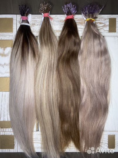Волосы б/у с наращиванием, 50/45см