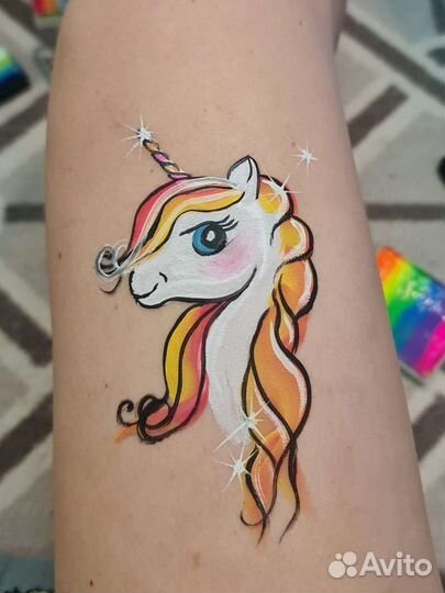 Аквагрим Блеск тату Анимация