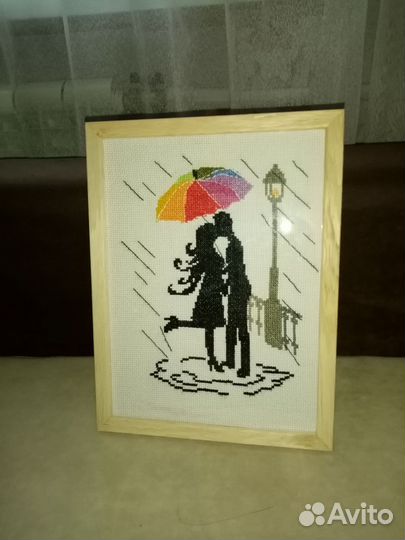 Вышивка крестом в рамке