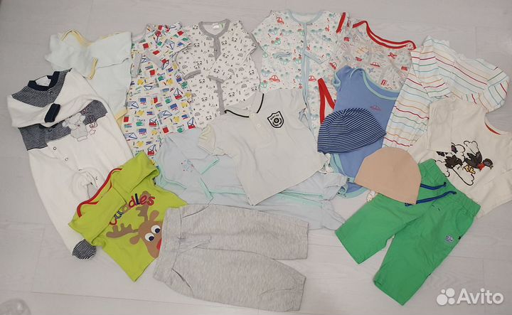 Пакет одежды 68 74 80 для мальчика