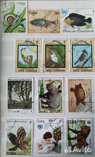 Марки СССР, Польша, Куба, Венгрия, Чад, Малагаси