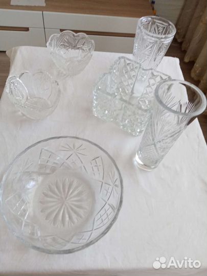 Вазы хрустальные