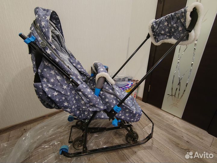 Санки коляска nika kids