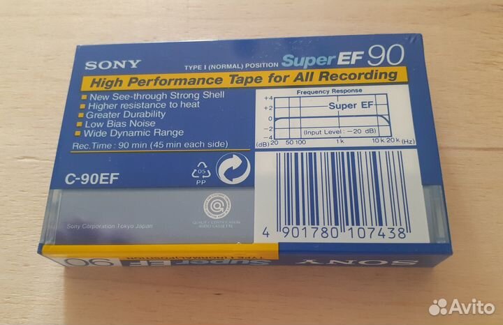 Аудиокассета Sony новая
