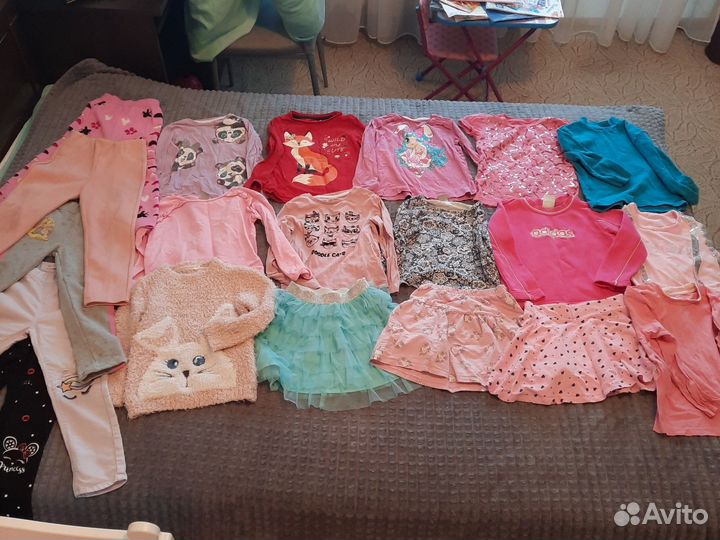 Одежда на девочку 5-6 лет пакетом