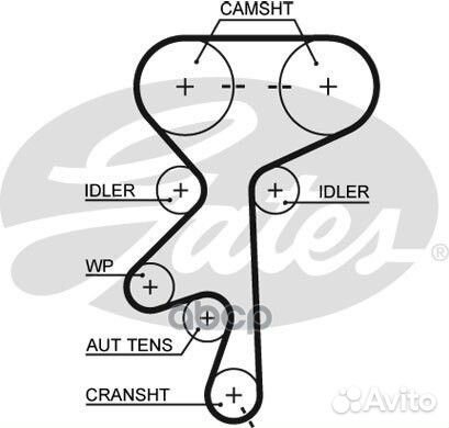 Ремень грм 162x200 Opel Astra G/Corsa B/Zafira