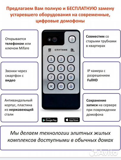 Домофон с GSM модулем от производителя