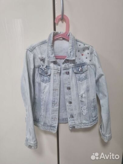 Куртка джинсовая размер 146