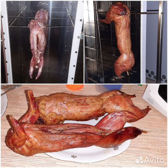 Кролик горячего копчения