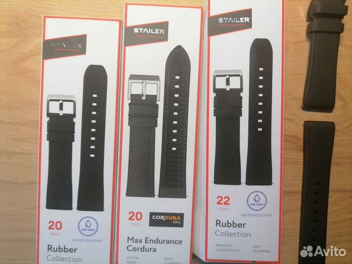 Ремень для часов Stailer Rubber 20, stailer кожа