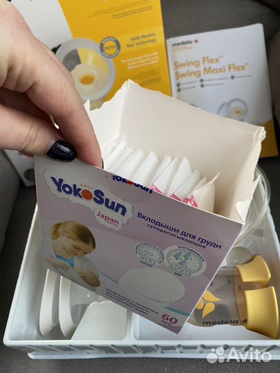 Молокоотсос medela swing flex электрический