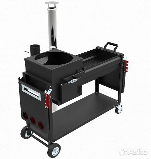 Мангал Grillver Искандер 400 с крышкой барбекю