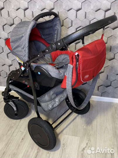 Коляска 3 в 1 Verdi Zipy (Гранат)