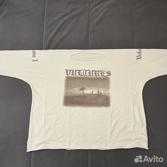 Лонгслив Yeezy Vultures Long T White 2 (M-L)