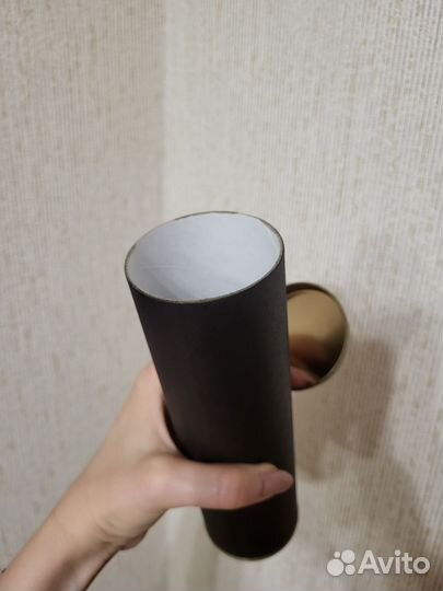 Тубус картонный с крышкой