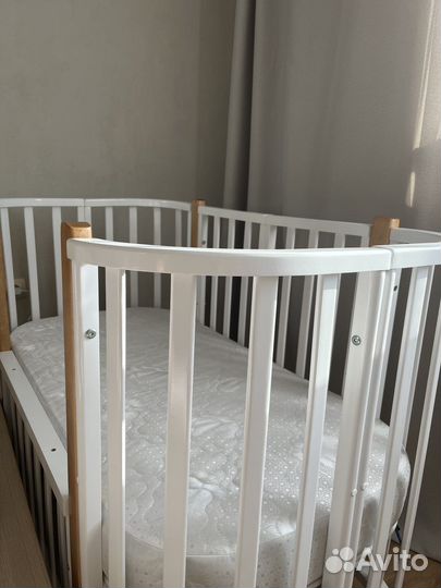 Кроватка трансформер для новорожденных Nuvola Lux