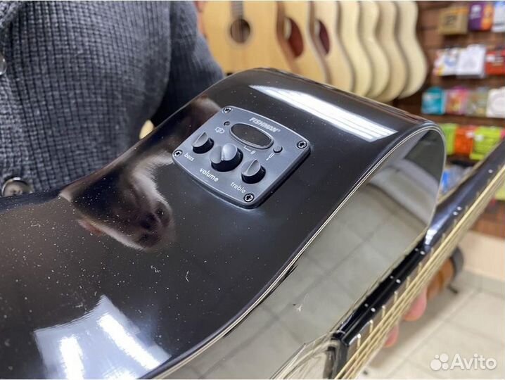 Fender CC-60SCE BLK WN электроакустическая гитара