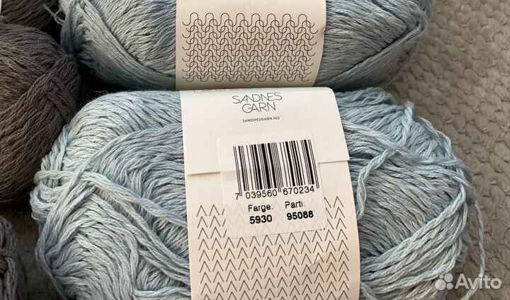 Пряжа лен/хлопок Sandnes Garn Line/Drops Belle