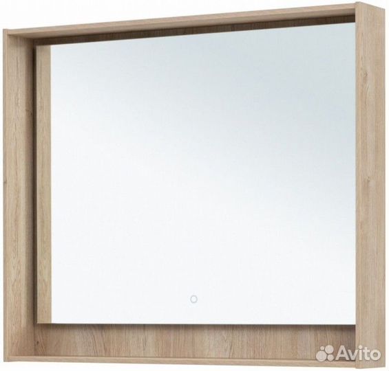 Зеркало Aquanet Милан 100 LED дуб светлый