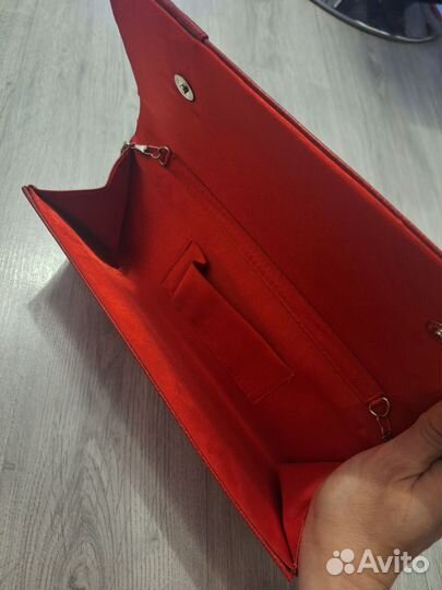 Сумка клатч винтажная на цепочке