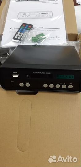 Компактный стерео микшер-усилитель 2*60 Вт новый