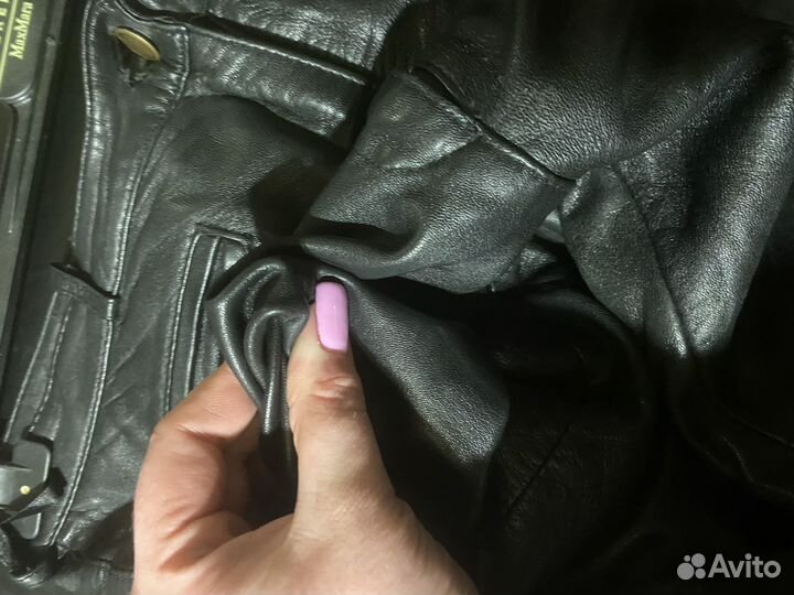 Натуральная кожа брюки 48-50