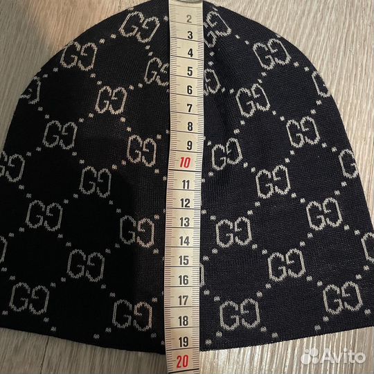 Шапка Gucci 46-52ог на 1-3 года двусторонняя