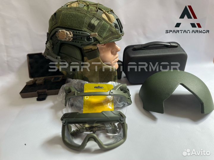 Баллистический шлем бр 2 ares mk 1, комплект