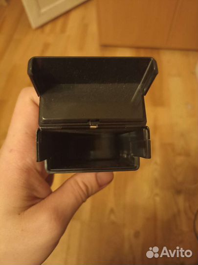 Портсигар чёрный металлический