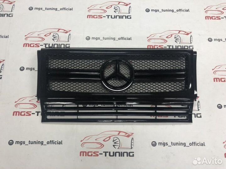 Решетка Mercedes G-class w463 G63 Черная