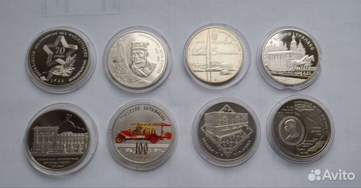 Монеты Украины,Беларуси,Молдовы,Приднестровья