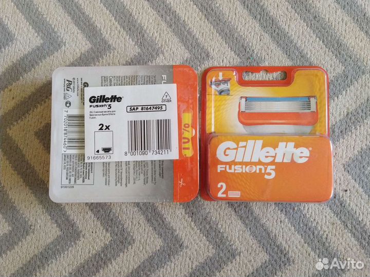 Gillette fusion сменная кассета лезвия