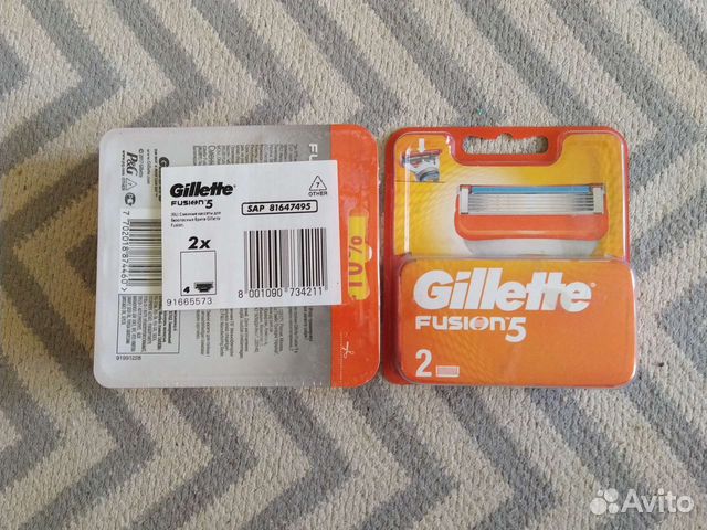 Gillette fusion сменная кассета лезвия