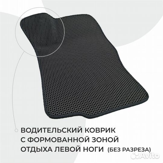 Ева коврики LADA Granta / Kalina черные